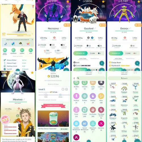 Pokémon ptc acc lvl60 - acc,