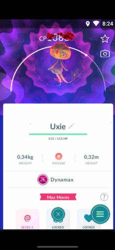 Dynamax uxie - (no, shiny)