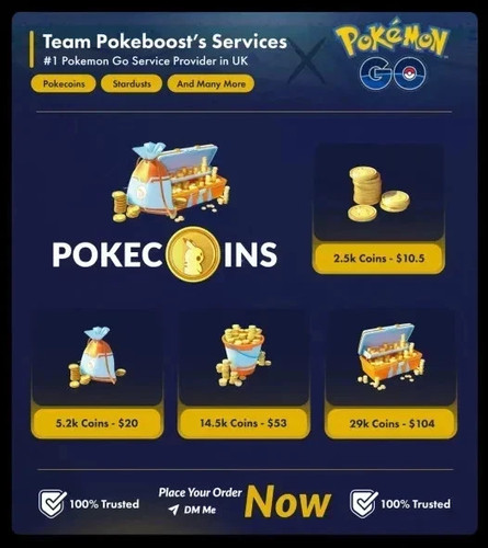 Pokecoins 500 - pokecoins, 43.500