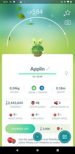 Shiny applin appletun - shiny, applin,