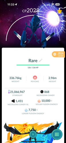 Pokémon shiny necrozma - go,