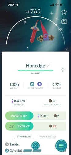 Shiny honedge t c - ✨,