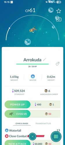 Arrokuda pokemon non - arrokuda,