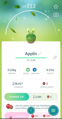 Shiny applin p t c - ✨,