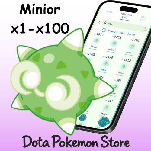 Pokémon ptc minior - pokémon, x1
