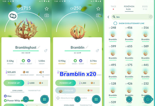 Pokémon ptc brambleghast - ptc,