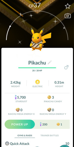 Pokemon ptc shiny pikachu - pokemon,