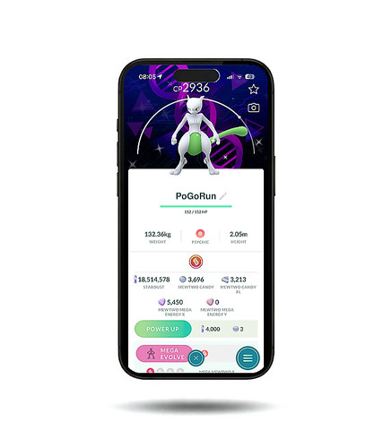 Mini ptc shiny mewtwo go - shiny,