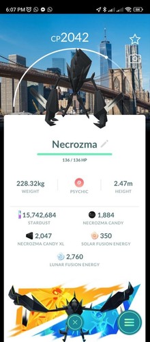 Sfondo necrozma non lucido - lucido, new