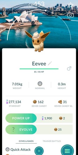 Pokémon eevee sydney - go,