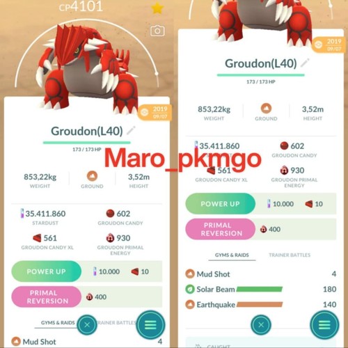 Pokemon groudon lv40 mosse - pokemon,