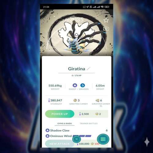 Shiny giratina origin - shiny,