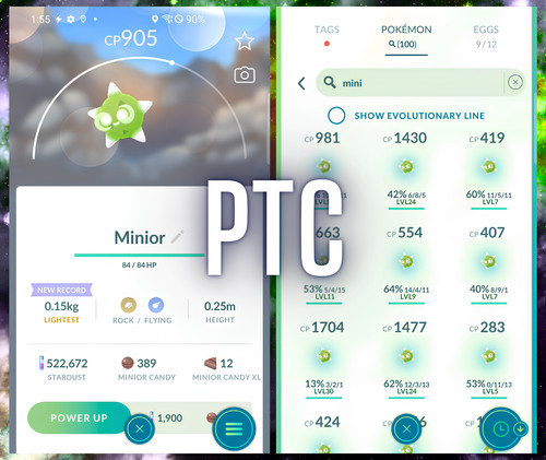 Pokémon minior verde x50 - minior,